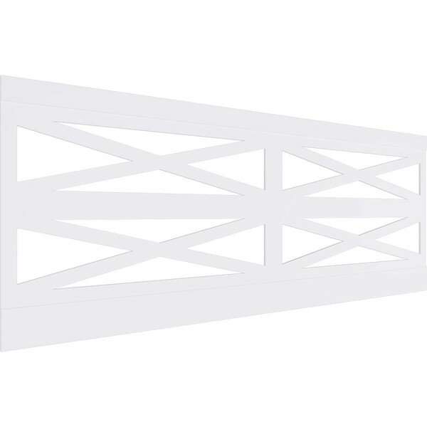 Ekena Millwork 36"H x 94 1/2"W Farmhouse Fence PVC Wainscot Paneling Kit WPK36X94FHF - main